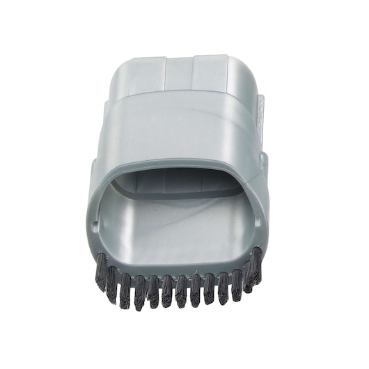 BLACKDECKER vacuum brush attachment, gray color, SKU BDCV370-LA, product photographed from front angle.