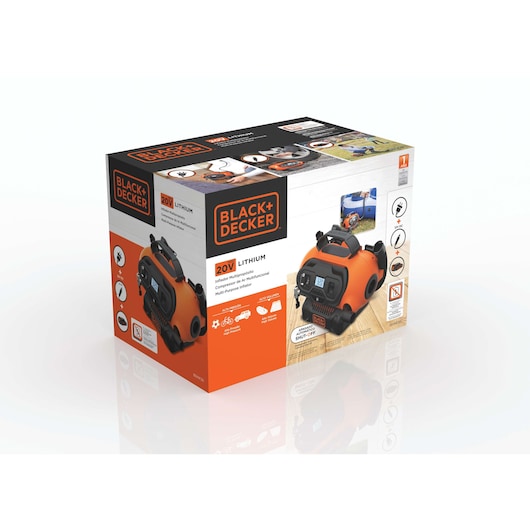 Inflador Multiuso 240V / 12V / 20V 160PSI - 8 Amps