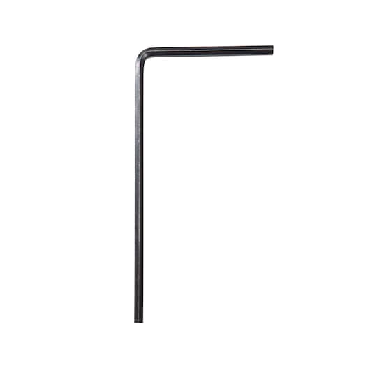 BLACKDECKER GGK45 hex key, black L-shaped tool, product photography, front angle